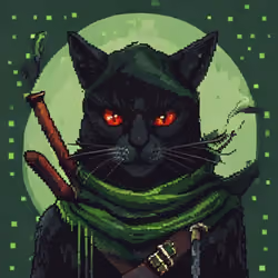 Pixel Cat Robinhood #648