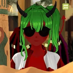 Robin-Waifu #7468: Demon Waifu in Track Star Outfit