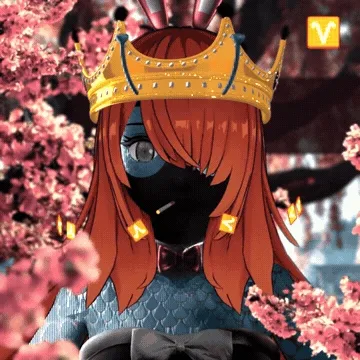Robin-Waifu #0185: Alien Waifu with Crown in Bunny Suit