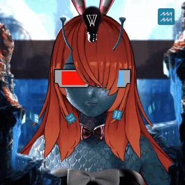 Robin-Waifu #0345: Alien Waifu with Lightbulb in Bunny Suit