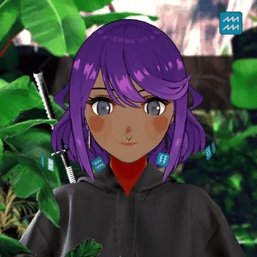 Robin-Waifu #0969: Brown Waifu with Katana in Hoodie