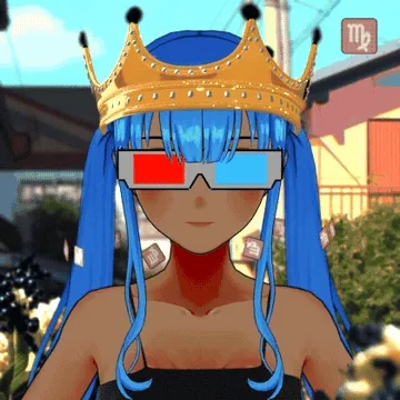 Robin-Waifu #0366: Brown Waifu with Crown in CropTop