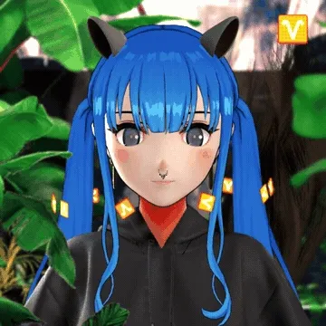Robin-Waifu #0399: White Waifu with Neko Ears in Hoodie