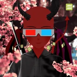 Robin-Waifu #5050: Demon Waifu with Katana in Hoodie