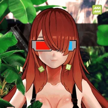 Robin-Waifu #0734: White Waifu with Gun in Bikini