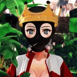 Robin-Waifu #1295: White Waifu with Crown in Track Star Outfit