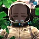 Robin-Waifu #5980: White Waifu in Astronaut Suit