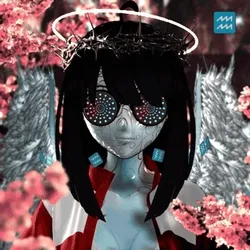 Robin-Waifu #9008: Angel Waifu with Crown of Thorns in Track Star Outfit