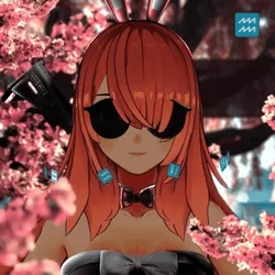 Robin-Waifu #2087: Tan Waifu with Gun in Bunny Suit
