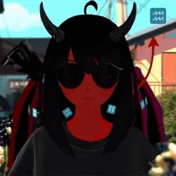 Robin-Waifu #1894: Demon Waifu with Gun in Short Sleeve