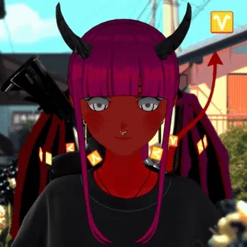 Robin-Waifu #1766: Demon Waifu with Gun in Short Sleeve