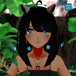 Robin-Waifu #5283: Brown Waifu with Neko Ears in CropTop