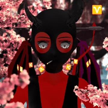 Robin-Waifu #4614: Demon Waifu with ArrowHead in Dress