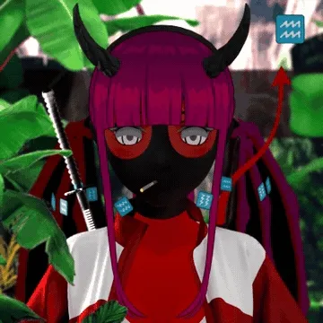 Robin-Waifu #1249: Demon Waifu with Katana in Track Star Outfit
