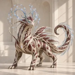Ivory Bondweave Foxdrake · Aetheryn #23