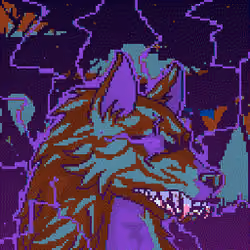 Pixel Wolf #0963
