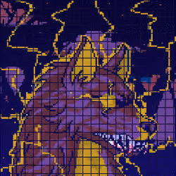 Pixel Wolf #3200