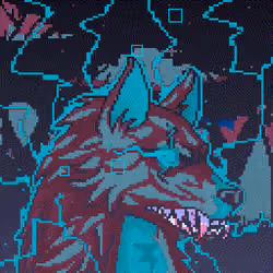 Pixel Wolf #0976
