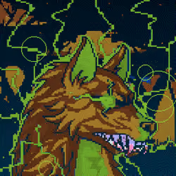 Pixel Wolf #4442