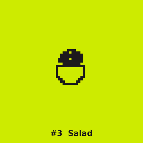 Pixel World #3 — Salad