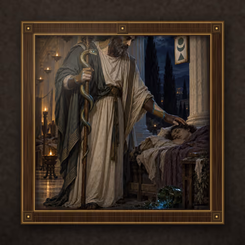 ASKLEPIOS OF THE DREAMING SANCTUARY · SPECIMEN 0180
