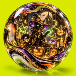 Marbles #09996 — Halloween Witch