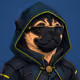PUGS ON HOOD #3016