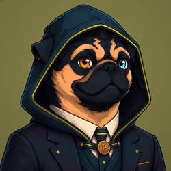 PUGS ON HOOD #1212