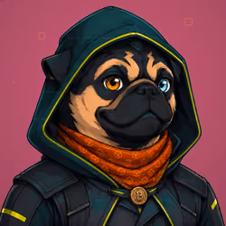 PUGS ON HOOD #3504