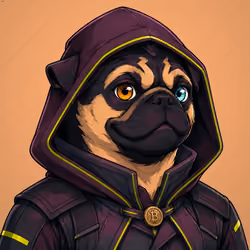 PUGS ON HOOD #3222