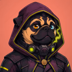 PUGS ON HOOD #2519