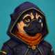 PUGS ON HOOD #1417