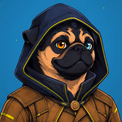 PUGS ON HOOD #3020