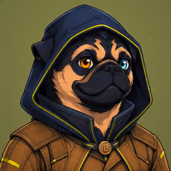 PUGS ON HOOD #2677