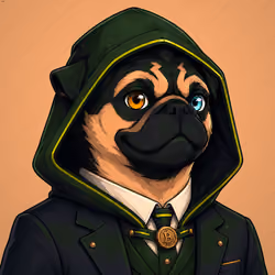 PUGS ON HOOD #2646