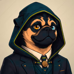 PUGS ON HOOD #1956