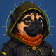 PUGS ON HOOD #3443