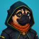 PUGS ON HOOD #2433