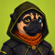 PUGS ON HOOD #1820