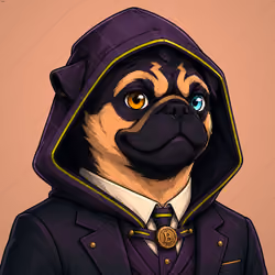 PUGS ON HOOD #2030
