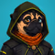 PUGS ON HOOD #1219