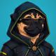 PUGS ON HOOD #2364