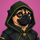 PUGS ON HOOD #1206