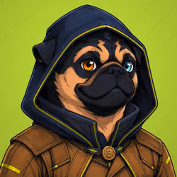 PUGS ON HOOD #2503
