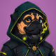 PUGS ON HOOD #2639