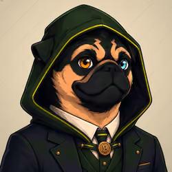 PUGS ON HOOD #1871