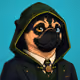 PUGS ON HOOD #1596