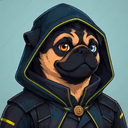 PUGS ON HOOD #2595