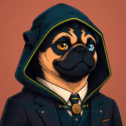 PUGS ON HOOD #2472