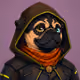 PUGS ON HOOD #1607